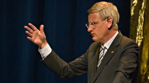 Carl Bildt, Swedish MFA. Photo by Per Dahl / Informationsföreningen. CC, FlickR (linked).